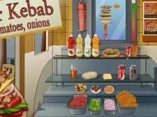 Döner Kebab : salade, tomates, oignons